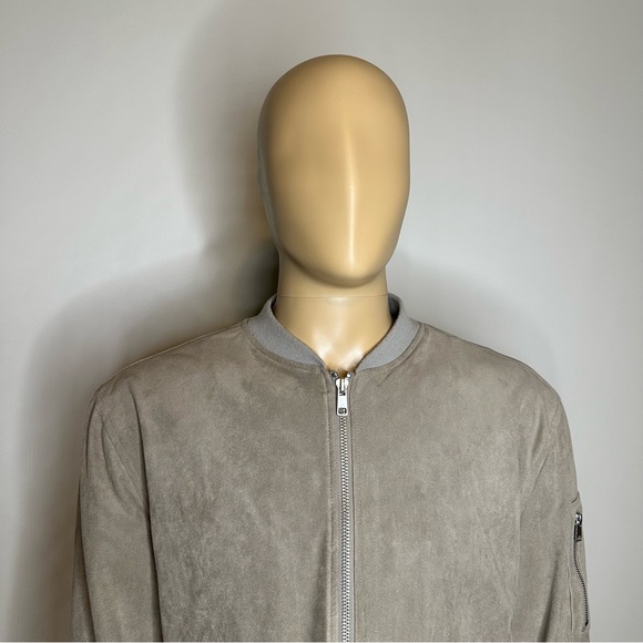 H&M Suede Zip Up Bomber Jacket - Picture 2 of 6